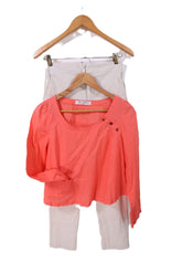 חולצה מעוצבת בורוד מסטיק- XS-S